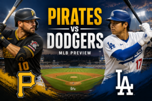 Pittsburgh Pirates vs Los Angeles Dodgers MLB preview featuring players from both teams ahead of their matchup at Dodger Stadium