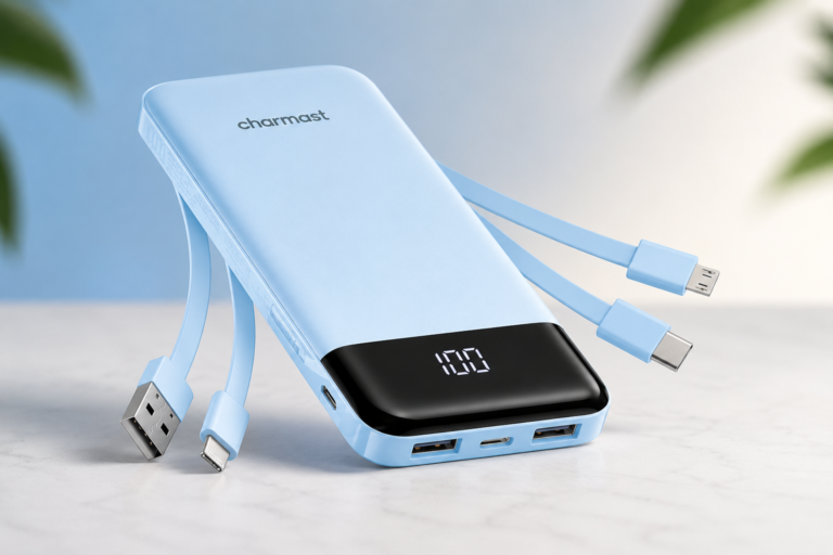 Charmast 10000mAh Portable Charger Review: Built-In Cables Make Travel Easier